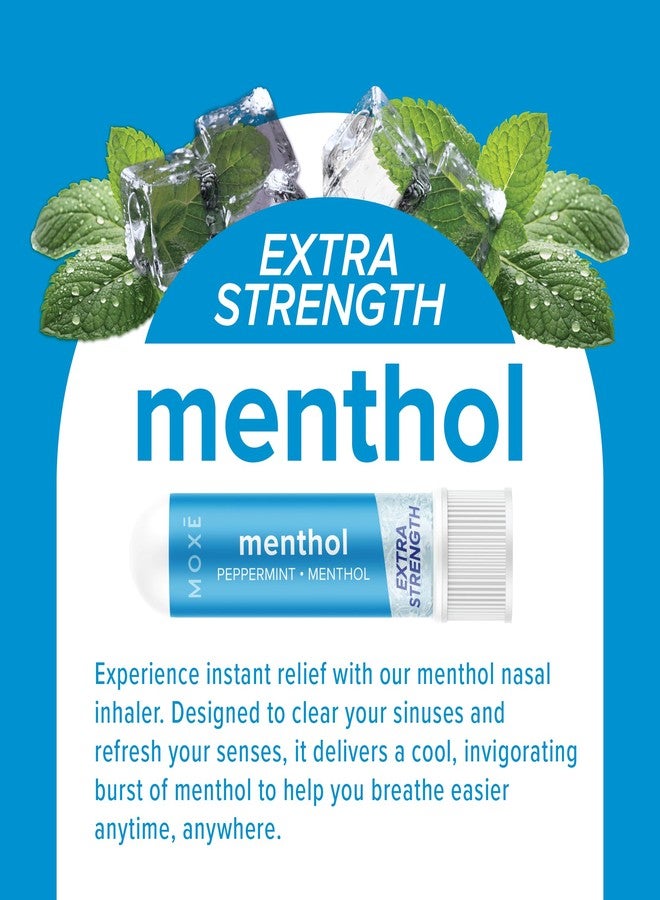 MOXE MOXĒ Extra Strength Menthol Nasal Inhaler | Powerful Cooling Menthol for Sinus Relief & Clear Breathing | Made in The USA | Maximum Strength Aromatherapy for Instant Refreshment - Image 2